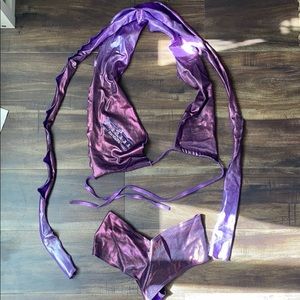 Purple Multi Tie EDC 2 piece
